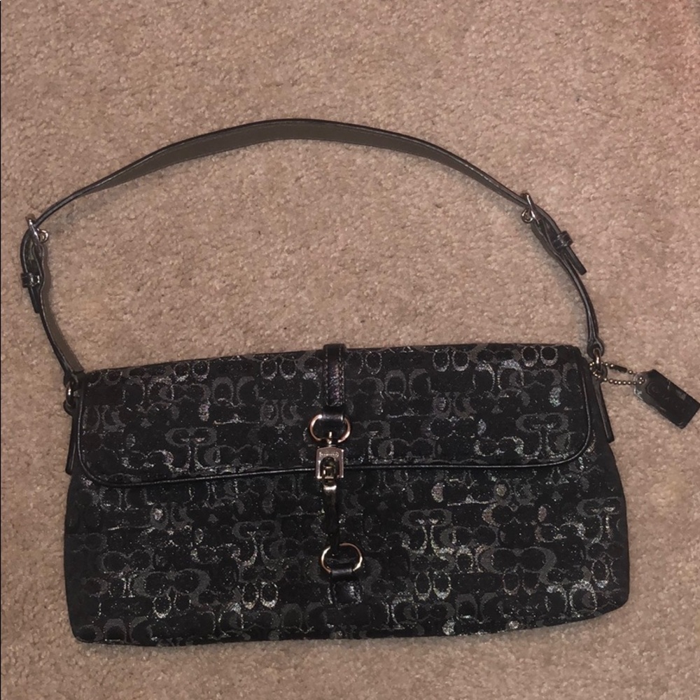 Vintage Coach Signature Optical Demi Clip Bag